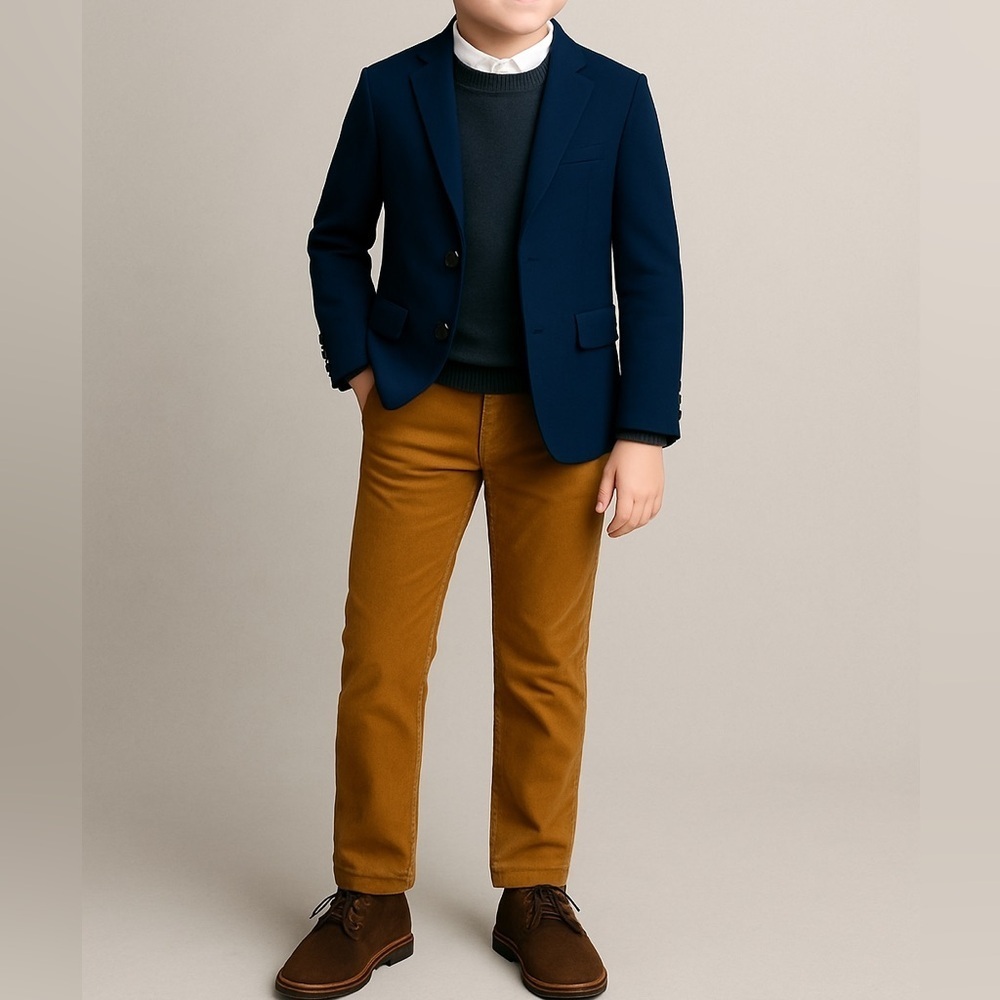 Crewcuts Thompson Fit Corduroy Pants Boys Size 6/7 Adjustable Waist NWT